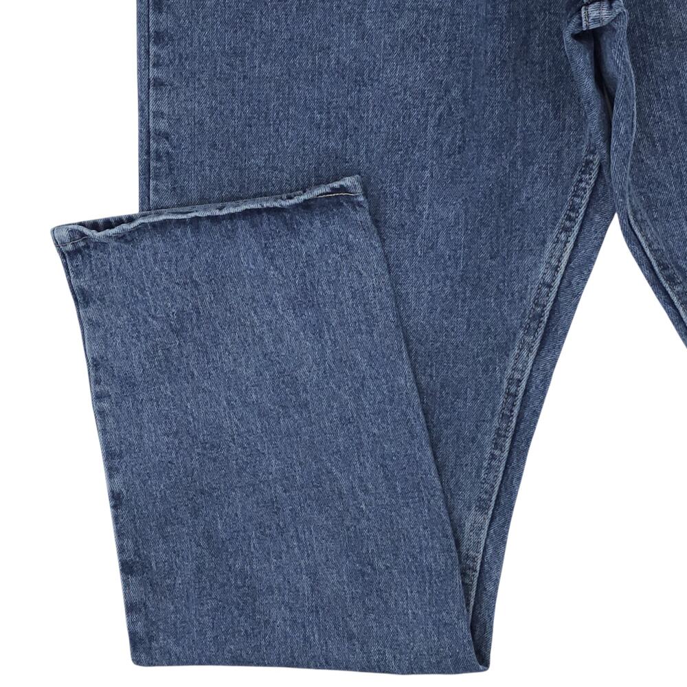 Wrangler Jeans Mens 36x34 Blue Relaxed Fit Comfort Denim Mid Wash Baggy - Picture 5 of 12